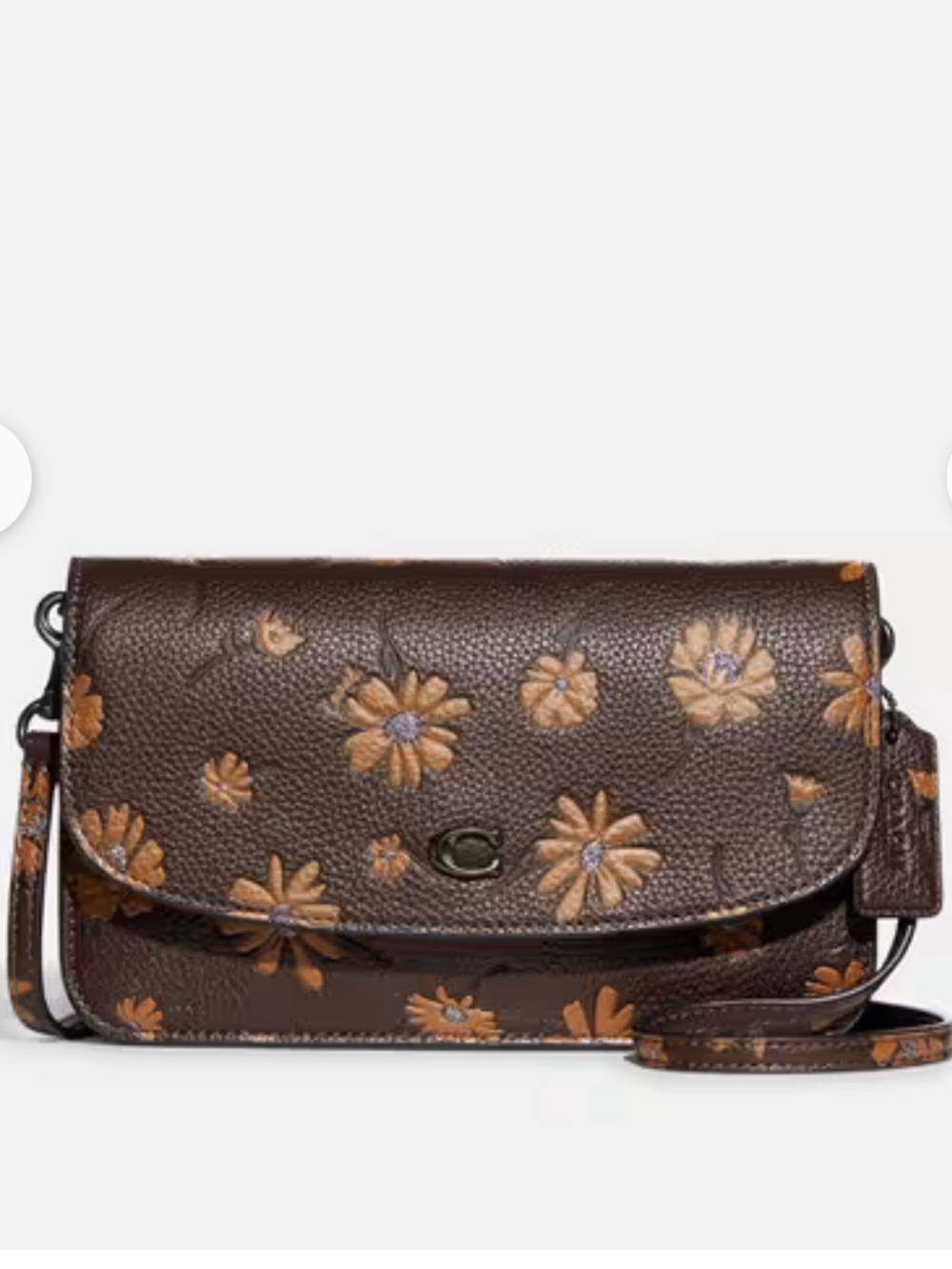 Coach Hayden Brown Floral Crossbody Handbag